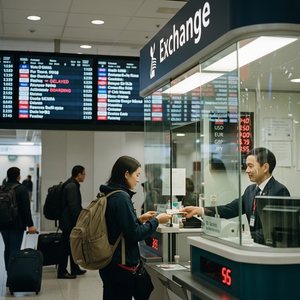 공항 환전소